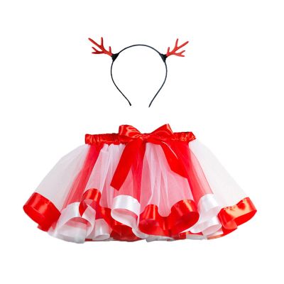 AIMAOMI Girls Tutu Skirt 2pcs Flower Headband Tutu Skirt for Newborn Baby Girl Toddlers Infant 0~12 Months (White, 2-4 Years)