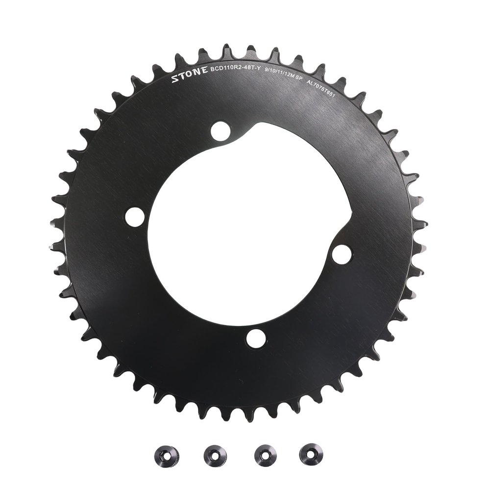 DJC Stone Bike Round Chainring 110BCD for Shimano 105 R7100 UT R8100 DA R9200 110bcd 34 40 42T 46T 48 50T 54 56 58T Road Bike 12 Speed