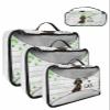 4 Set Packing Cubes for Travel Luggage Organizer Bags St. Patrick's Day Funny Dog with Leprechaun Hat Long on Luck Falling Clovers Travel Cubes for Carry on Suitcases Travel Accessories(XL,L,M,S) view 1