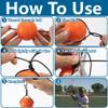 RunNico 4 Pack Lacrosse Training Balls - 4 Sets of 2.48 Inch Rubber Balls with Ropes and Cable Ties - Lacrosse Rebounders for Youth view 3
