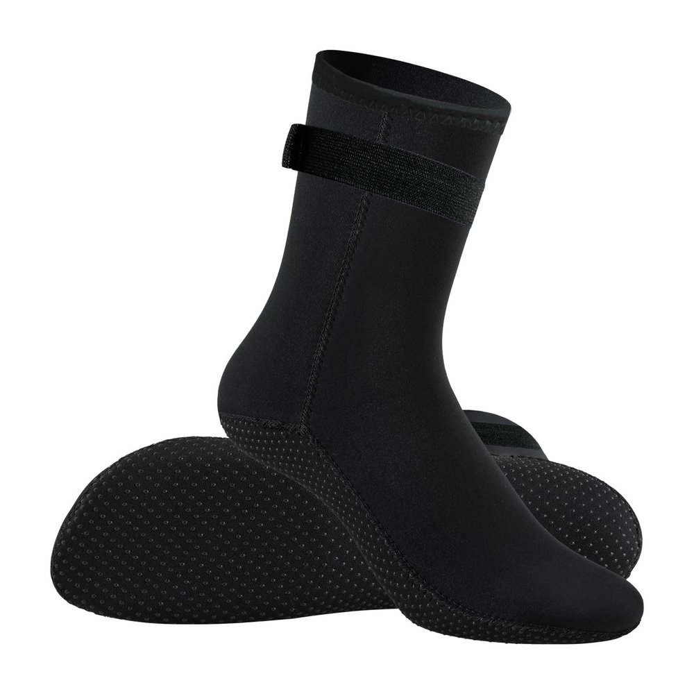 MOVOYEE Neoprene Socks Kids Water Socks for Swimming Men Women Kayaking Snorkeling Surfing Rafting Diving Boots, Anti slip Sand Soccer Socks Volleyball Beach Socks, Dive Socks Black Wetsuit Booties S
