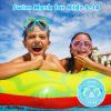 Freela 2 Pack Swim Goggles Kids Swimming Goggles for Kids 6-14 4-7 3-6 8-12 with Nose Cover Anti Fog 180 Clear View Pool Water Goggles Mask Childrens Boys Girls Toddler Youth 4 5 6 7 Years view 2