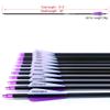 SOUFORCE 30" Purple Carbon Archery Arrows, Spine 500 with Removable Tips, Hunting Arrows Target Practice for Compound Bow and Recurve Bow, 12 Pcs view 2