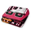 NineFit Basics Custom Throw Blankets for Bed Fans Gift for Men Summer Winter Fleece Blanket Basketball Name & Number, 30""x40"", 50""x60"", 60""x80"", B,chicago view 2
