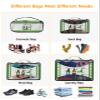 4 Set Packing Cubes for Travel Luggage Organizer Bags St. Patrick's Day Gnomes Greeting with Luck Clovers Green Buffalo Check Plaid Travel Cubes for Carry on Suitcases Travel Accessories(XL,L,M,S) view 3
