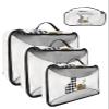 4 Set Packing Cubes for Travel Luggage Organizer Bags Hello Spring Happy Easter Rabbit Easter Eggs Radish with Plaid Leopard Prints Travel Cubes for Carry on Suitcases Travel Accessories(XL,L,M,S)