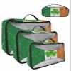 4 Set Packing Cubes for Travel Luggage Organizer Bags Irish St. Patrick's Day Shamrock Clover Travel Cubes for Carry on Suitcases Travel Bags Space Saving Travel Accessories (XL, L, M, S) view 1