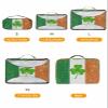 4 Set Packing Cubes for Travel Luggage Organizer Bags Irish St. Patrick's Day Shamrock Clover Travel Cubes for Carry on Suitcases Travel Bags Space Saving Travel Accessories (XL, L, M, S) view 2