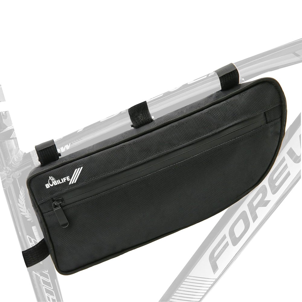 BOBILIFE Large Bike Frame Bag - Waterproof Bicycle Triangle Frame Bag Under Top Tube Pouch Storage Bag for Adult Cycling Road Mountain Bike Bicycles