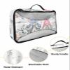 4 Set Packing Cubes for Travel Luggage Organizer Bags Easter Eggs Spring Plants Flowers Gnome White Wood Grain Travel Cubes for Carry on Suitcases Travel Bags Travel Accessories (XL, L, M, S) view 3