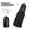 UNIHIMAL Golf Travel Bag with Hard Case Top, 1680D Heavy Duty Oxford Golf Club Travel Bags for Airlines with Wheels Easy to Maneuver view 2