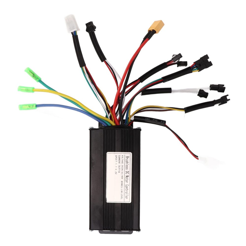 KELFEEAO 24V 36V 48V 500W 750W Electric Bike Controller Brushless Motor 24V 36V 48V 500W 750W 3 Mode Sine Waves 26a Modified Accessories
