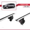 accessorypart Compatible with Peugeot 5008 II (P87) Post-Facelift 2021-2024 ACE-4 Car Roof Rack Cross Bar Grey Aluminium 2 Bars view 4