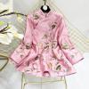 LIXINGHEITANG Suit Shirt National Style Traditional Elegant Women Chinese Blouse Plus Size Loose Female Hanfu Tops s4 Red S view 2