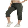 YuKaiChen Women's Capris Hiking Summer Pants Outdoor Athletic Travel Casual Lightweight Quick Dry with Pockets ArmyGreen L view 2
