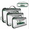 4 Set Packing Cubes for Travel Luggage Organizer Bags Happy St. Patrick's Day Truck with Irish Gnome Clovers Travel Cubes for Carry on Suitcases Travel Bags Travel Accessories (XL, L, M, S) view 1