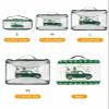 4 Set Packing Cubes for Travel Luggage Organizer Bags Happy St. Patrick's Day Truck with Irish Gnome Clovers Travel Cubes for Carry on Suitcases Travel Bags Travel Accessories (XL, L, M, S) view 2