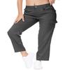 YSENTO Womens Cargo Hiking Pants with Pockets Lightweight Stretch Quick Dry Camping Travel Pants Roll Up Dark Grey L view 3