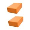 Kisangel 2pcs Eva Yoga Block for Fitness Non-slip Eco-friendly High Compressive Strength Lightweight Stable Yoga Props Exercise Blocks for Floor Home Gym Equipment view 1