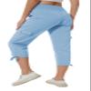 YuKaiChen Women's Capris Hiking Summer Pants Outdoor Athletic Travel Casual Lightweight Quick Dry with Pockets Blue S view 1