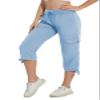 YuKaiChen Women's Capris Hiking Summer Pants Outdoor Athletic Travel Casual Lightweight Quick Dry with Pockets Blue S view 2