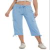 YuKaiChen Women's Capris Hiking Summer Pants Outdoor Athletic Travel Casual Lightweight Quick Dry with Pockets Blue S view 3