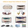 4 Set Packing Cubes for Travel Luggage Organizer Bags Boho Easter Bunny Feather Print Travel Cubes for Carry on Suitcases Travel Bags Space Saving Travel Accessories (XL, L, M, S) view 4