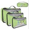 4 Set Packing Cubes for Travel Luggage Organizer Bags Happy Easter Cute Gnomes with Easter Eggs Green Background Travel Cubes for Carry on Suitcases Travel Bags Travel Accessories (XL, L, M, S) view 1