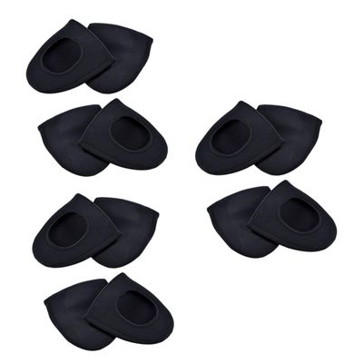 SUPVOX 6pairs Warm and Windproof Cycling Shoes Covers Half Overshoes Slip Essential Cycling Accessory Black