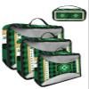 4 Set Packing Cubes for Travel Luggage Organizer Bags St. Patrick's Day Luck Day Irish Shamrock Green Clover and Plaid Travel Cubes for Carry on Suitcases Travel Bags Travel Accessories (XL, L, M, S) view 1