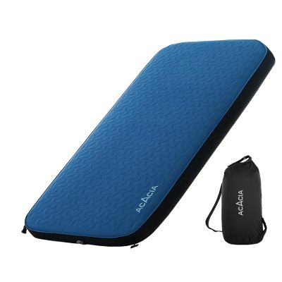 Acacia 4.3" Thick Self Inflating Sleeping Pad with Foam | Innovative Y-Shaped Telescopic Structure | Ultraportable Camping Mattress | Outdoor Compact Air Mat for Tent Car | Single