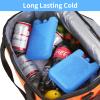 8-Pack Ice Packs for Lunch Boxes Cooler Insulated Bag Reusable Freezable Cold Lightweight Soft Gel Big Icepacks for Backpack Chiller Freeze Keeping Breastmilk Containers Fresh Basket Cute Baby Women view 2