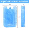 8-Pack Ice Packs for Lunch Boxes Cooler Insulated Bag Reusable Freezable Cold Lightweight Soft Gel Big Icepacks for Backpack Chiller Freeze Keeping Breastmilk Containers Fresh Basket Cute Baby Women view 3