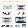4 Set Packing Cubes for Travel Luggage Organizer Bags Easter Floral Eucalyptus Leaves Truck Wood Grain Travel Cubes for Carry on Suitcases Travel Bags Space Saving Travel Accessories (XL, L, M, S) view 4