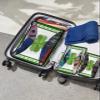 4 Set Packing Cubes for Travel Luggage Organizer Bags St. Patrick's Day Green Clover Irish Shamrock Green Buffalo Check Plaid Travel Cubes for Carry on Suitcases Travel Accessories(XL,L,M,S) view 2