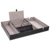 Cabilock Multi-functional Pu Leather Jewelry Box for Organizing Necklaces and Watches Retro Style Storage Tray for Use Capacity view 1