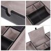 Cabilock Multi-functional Pu Leather Jewelry Box for Organizing Necklaces and Watches Retro Style Storage Tray for Use Capacity view 2