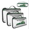 4 Set Packing Cubes for Travel Luggage Organizer Bags St. Patrick's Day Green Checkered Truck Full of Clovers and Gold Coins Travel Cubes for Carry on Suitcases Travel Accessories(XL,L,M,S) view 1