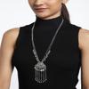 Binni s Wardrobe Oxidized Jewellery Set (Necklace, Earings, Womens), 99 cm, Metal, No Gemstone (Silver) view 3