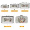 4 Set Packing Cubes for Travel Luggage Organizer Bags Easter Eggs Bunny Flower Blue Plaid Travel Cubes for Carry on Suitcases Travel Bags Space Saving Travel Accessories (XL, L, M, S) view 2