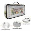 4 Set Packing Cubes for Travel Luggage Organizer Bags Easter Eggs Bunny Flower Blue Plaid Travel Cubes for Carry on Suitcases Travel Bags Space Saving Travel Accessories (XL, L, M, S) view 3