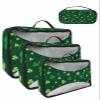 4 Set Packing Cubes for Travel Luggage Organizer Bags St. Patrick's Day Shamrocks Green Clover Leaves Travel Cubes for Carry on Suitcases Travel Bags Space Saving Travel Accessories (XL, L, M, S) view 1