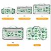 4 Set Packing Cubes for Travel Luggage Organizer Bags Happy St.Patrick's Day Green Lucky Clover Leaves Green and White Travel Cubes for Carry on Suitcases Travel Bags Travel Accessories (XL, L, M, S) view 2