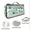 4 Set Packing Cubes for Travel Luggage Organizer Bags Happy St.Patrick's Day Green Lucky Clover Leaves Green and White Travel Cubes for Carry on Suitcases Travel Bags Travel Accessories (XL, L, M, S) view 3