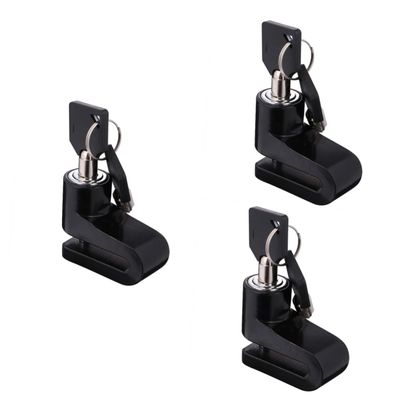 GALPADA 3pcs Motorcycle Anti-Theft Disc Brake Lock Durable Security Lock for Scooter and Motorbike Compact Design for Stylish Black Finish