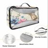4 Set Packing Cubes for Travel Luggage Organizer Bags Happy Easter Egg Bunny Flower Retro Beige Travel Cubes for Carry on Suitcases Travel Bags Space Saving Travel Accessories (XL, L, M, S) view 3