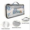 4 Set Packing Cubes for Travel Luggage Organizer Bags Happy Easter Gnome Bunny Blue Flowers Travel Cubes for Carry on Suitcases Travel Bags Space Saving Travel Accessories (XL, L, M, S) view 3