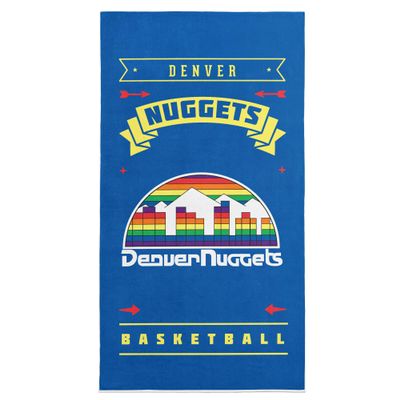 Northwest NBA Denver Nuggets Beach Towel, 30" x 60", Hardwood Classics