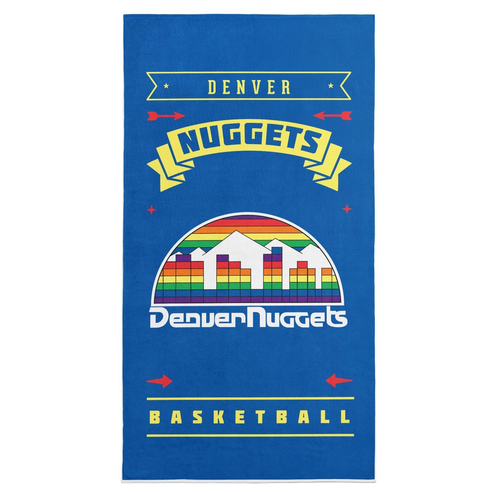 Northwest NBA Denver Nuggets Beach Towel, 30" x 60", Hardwood Classics