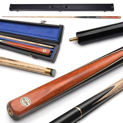 KARFRI Tacos de billar profesionales 57IN Snooker Chinese Black Eight Billiard cue 10MM with Box Suitable for Men and Women 3/4 Split Structure(Color:3), Size
